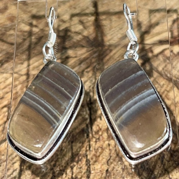 Translucent Fluorite Earrings 1 1/2” - Picture 4 of 11